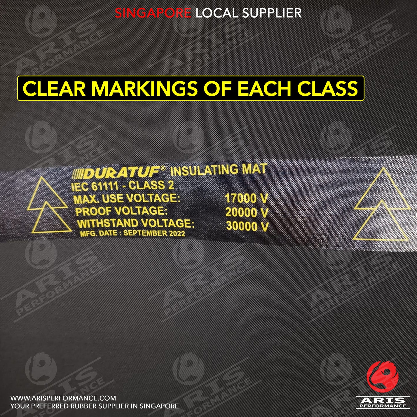 Electrical Insulation Rubber Floor Mat (IEC 61111:2009)