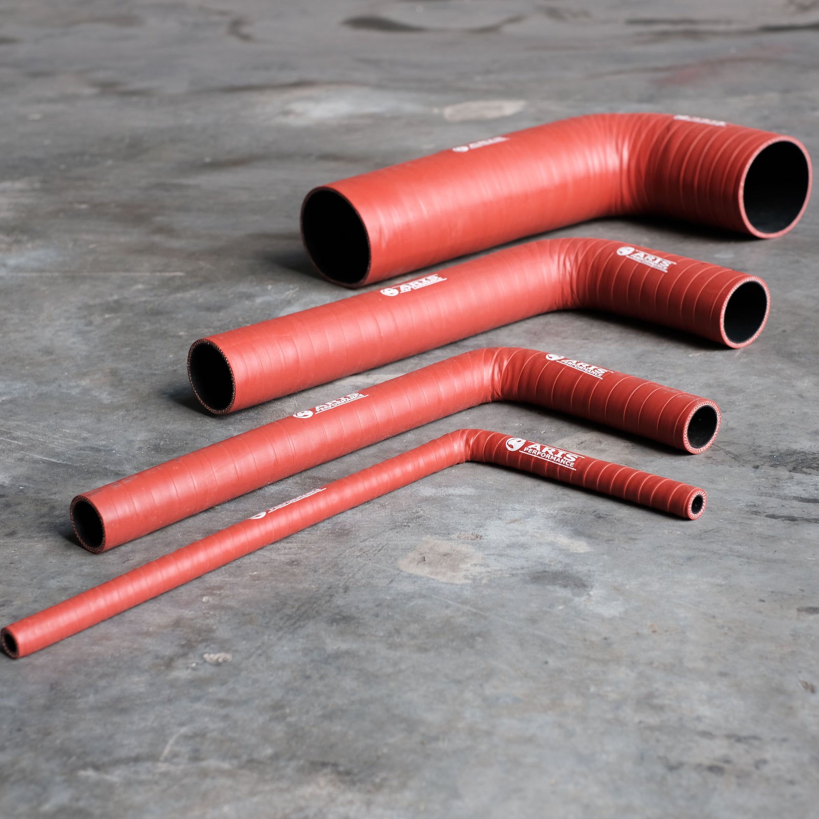 90º Elbow Long Silicone Hose (8" X 16" Leg) - ARIS Performance Silicone
