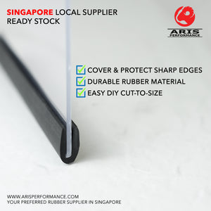 U-Shape Rubber Edge Trim Cover & Protector