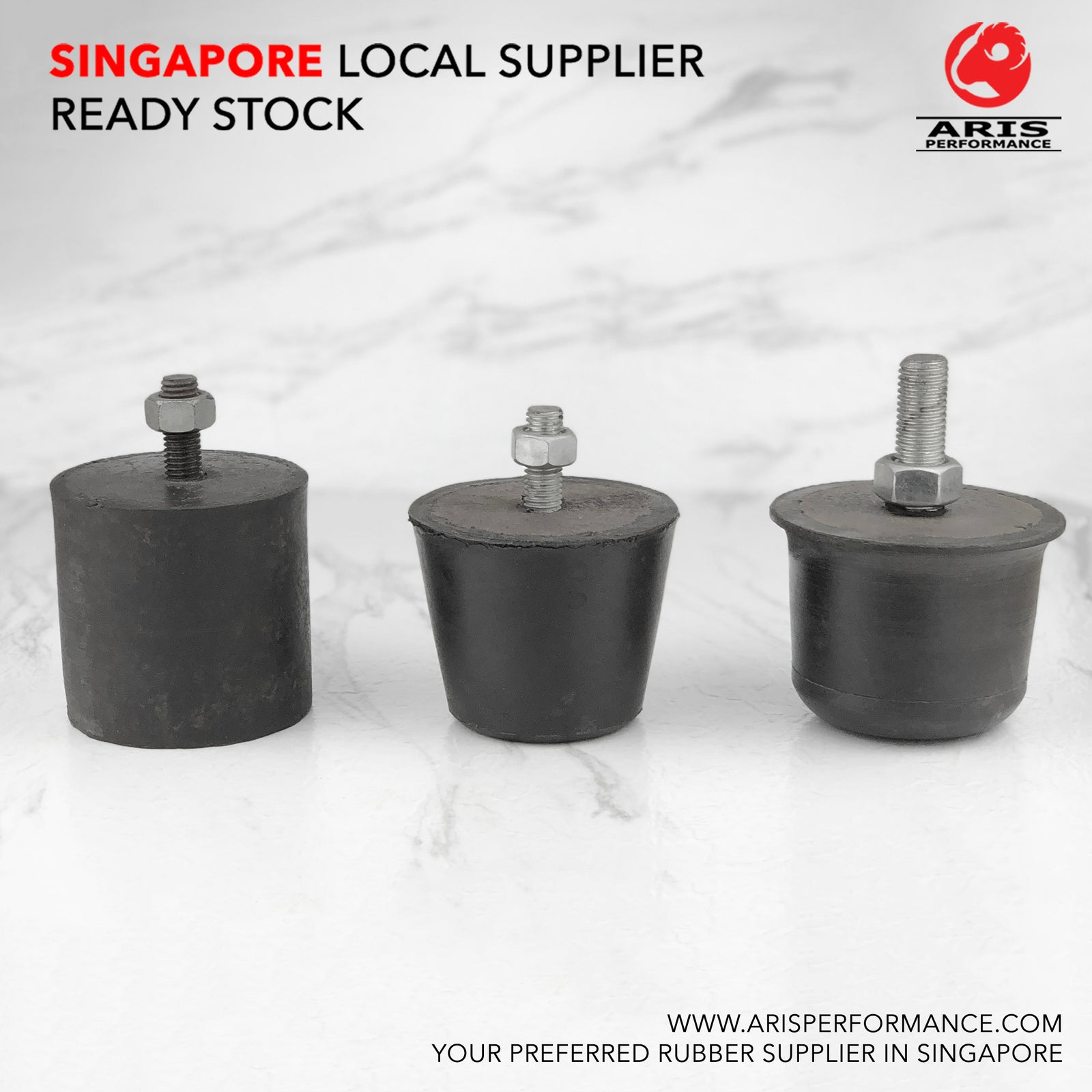 Vibration Isolation Stopper Mount - Male