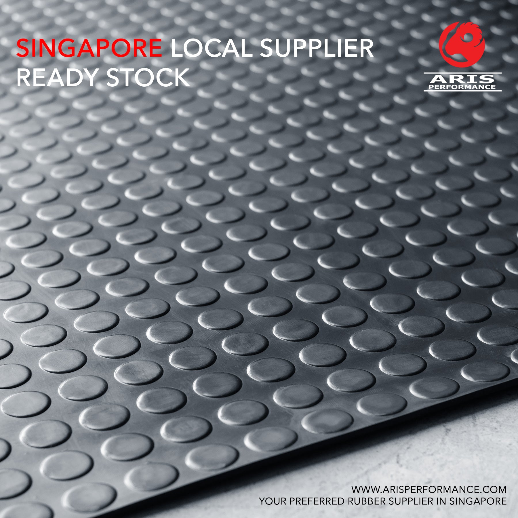 Rubber Mat With Rim Circular Rubber Mats