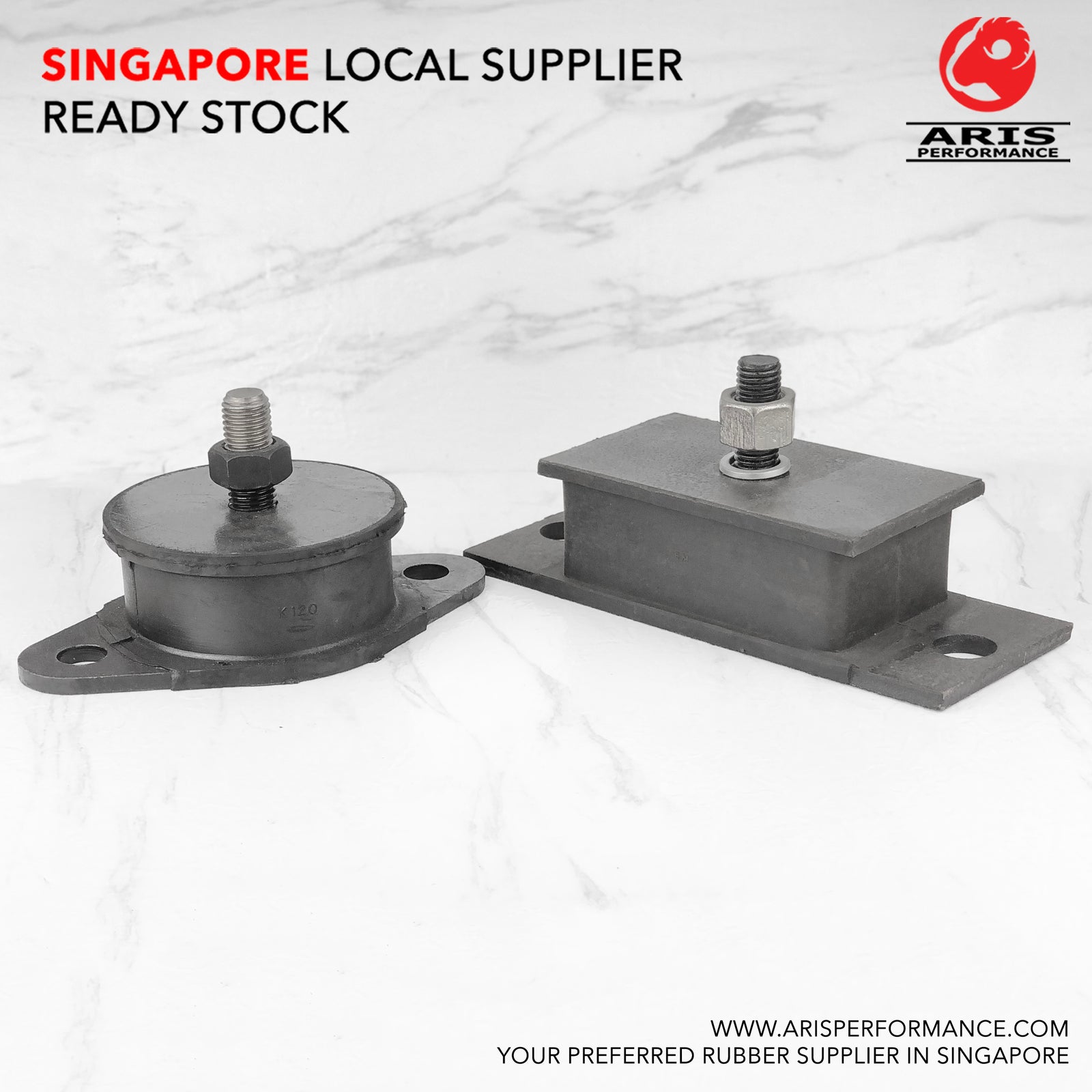 2-Hole Engine Mount : Male