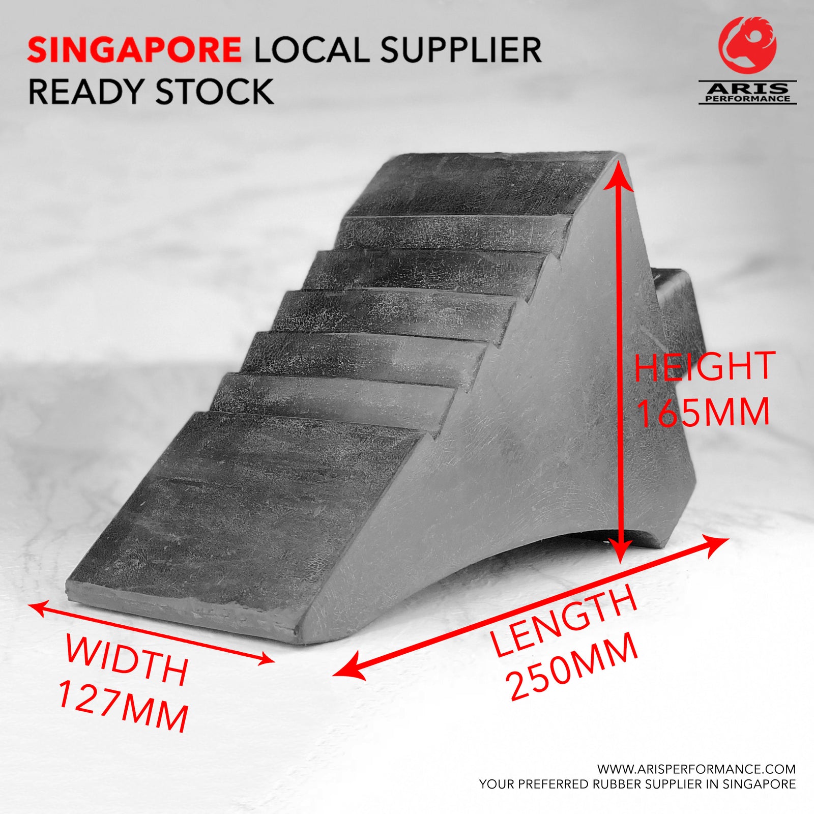 Heavy Duty Rubber Wheel Chock